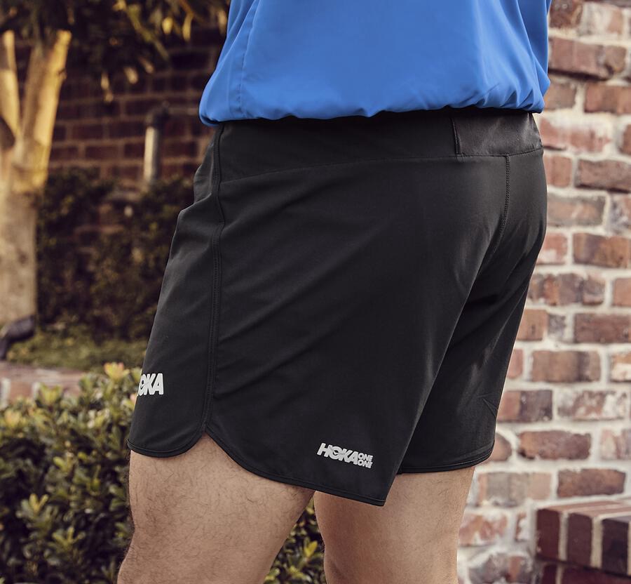 Bermudas Hoka One One Masculino Pretas - Performance - 123-LBDHQR